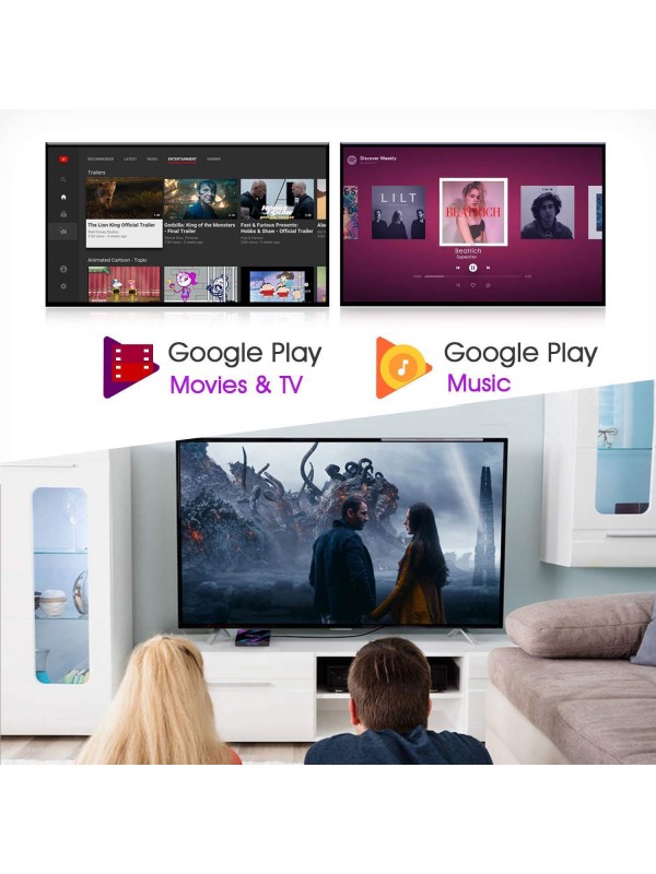 H96 Max X3 Smart TV Box Android 9.0 4GB 64GB Support Netflix,  Prime,  JIO TV, Hotstar, Thop TV, Miracast Amlogic S905X3 2.4G/5G WIFI BT4.0 1000M  8K Google Media Play Media Streaming