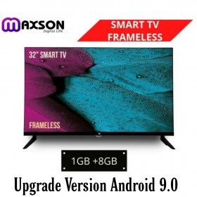 1920×1080p FHD MAXSON FREMLESS 32 INCH ANDROID 9.0 TV 2USB 2AV 1HDMI