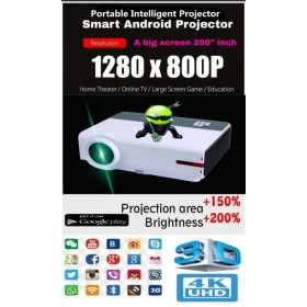 Full HD Android Smart 5500 Lumen's HD BEST LED PROJECTOR BEST USE FOR BUSINESS/SCHOOL/CLASS/HOTEL/HOME/GMAE